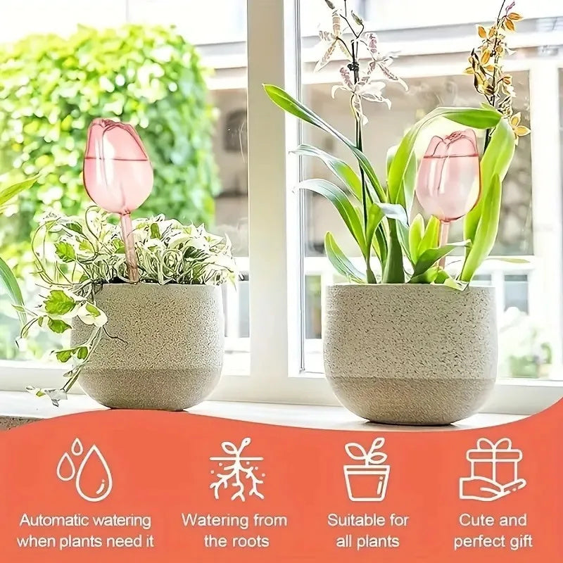 Pink Tulip Plant Drippers