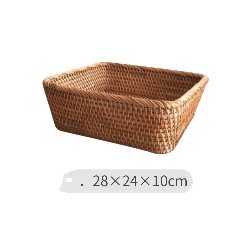 Handmade Rattan Organizer Basket