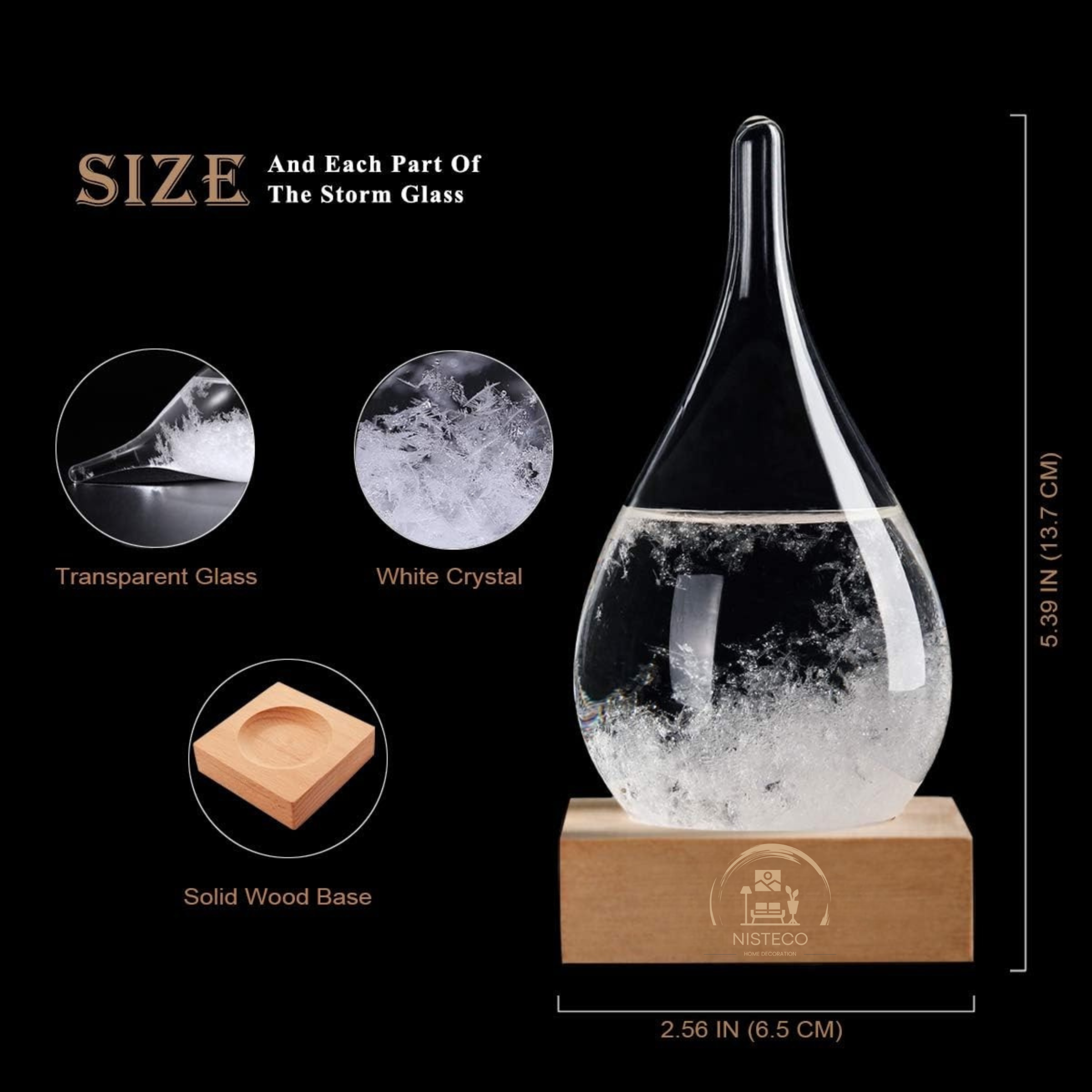 Decorative Storm Glass Globe