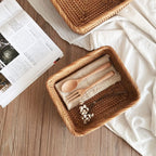Handmade Rattan Organizer Basket